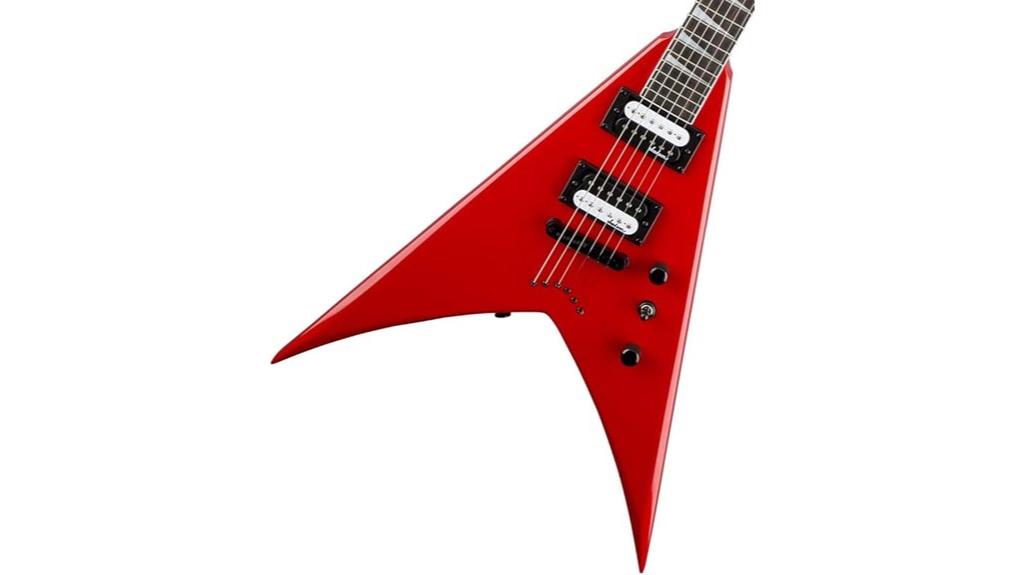 electric guitar in red