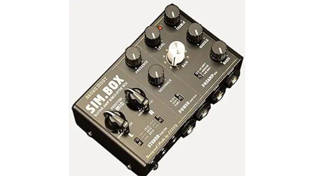 electric guitar pedal simulation