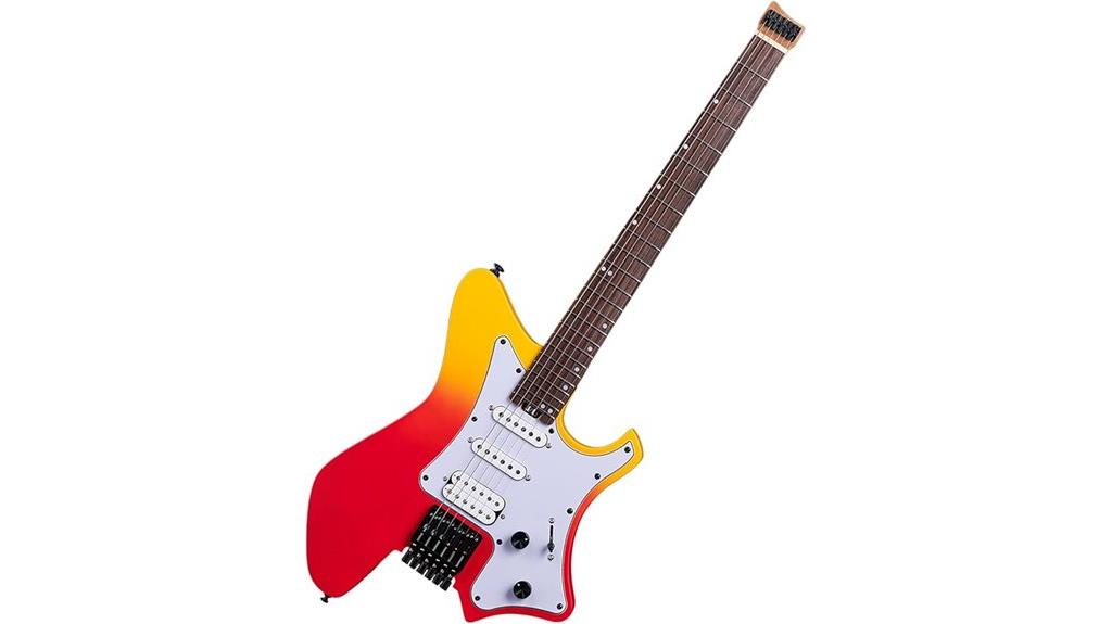 electric guitar with neck