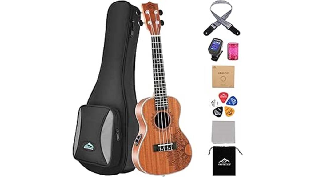 electric ukulele with equalizer