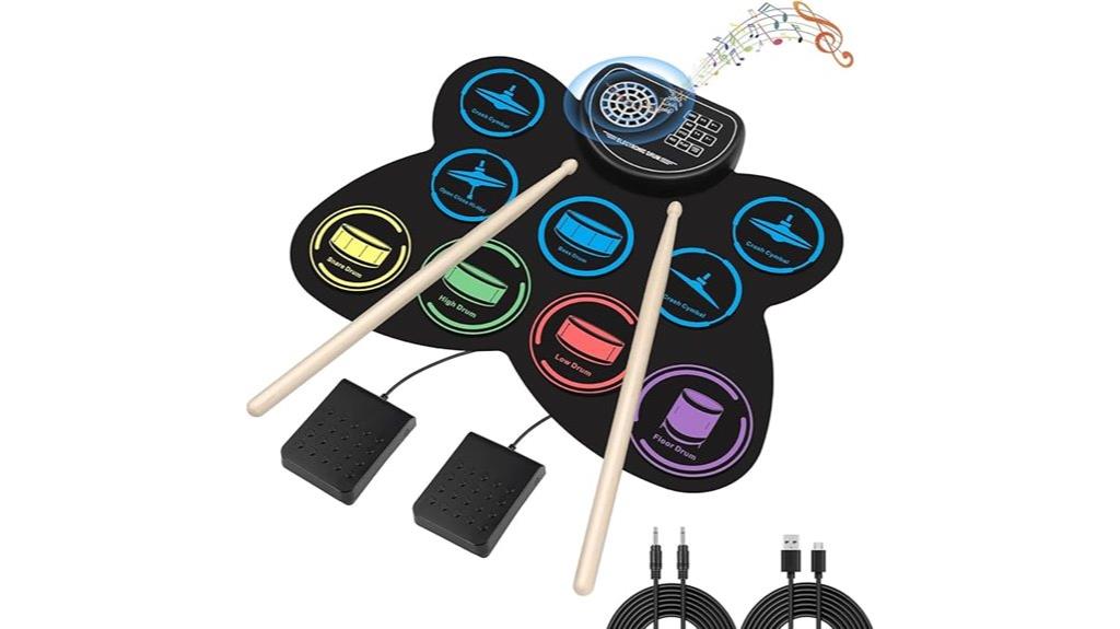 electronic drum practice set