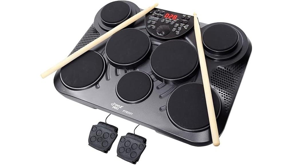 electronic tabletop drum set