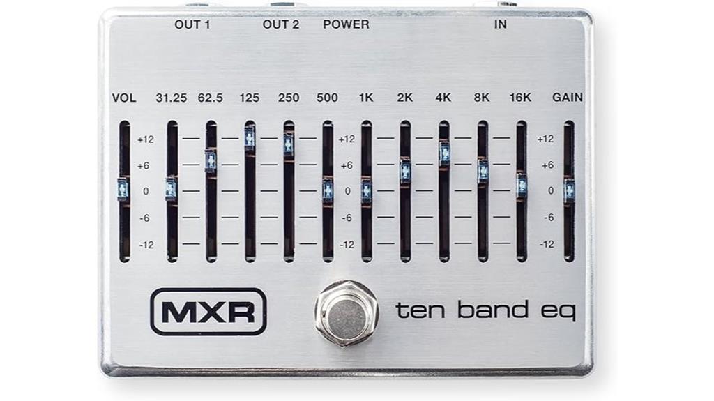 equalizer for guitar tones