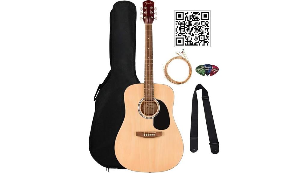 fender acoustic guitar package