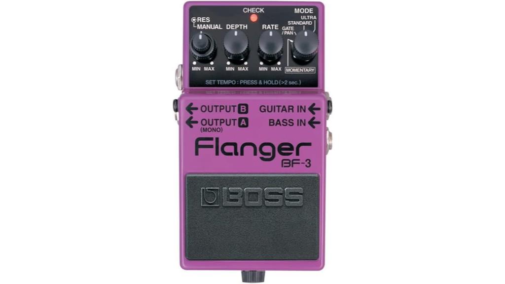 flanger guitar effects pedal