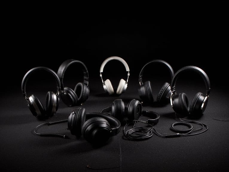 flat response studio headphones