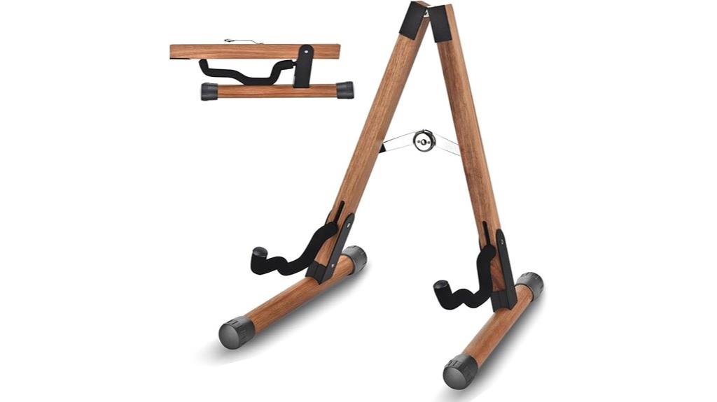 folding guitar stand features