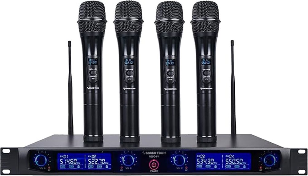 four channel wireless microphone