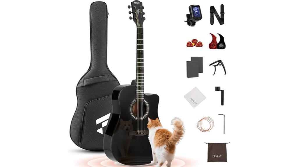 full size acoustic guitar