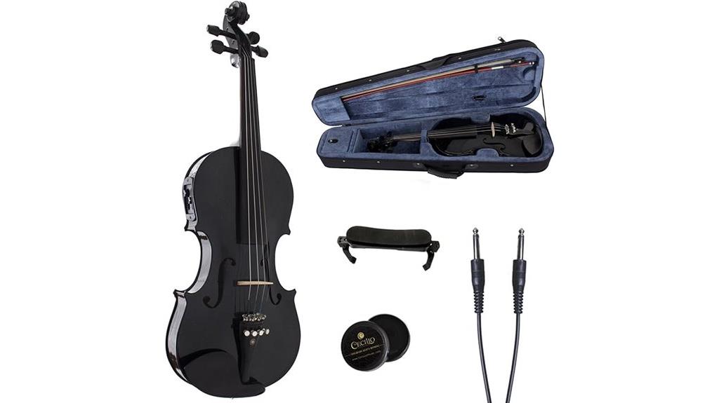 full size black violin
