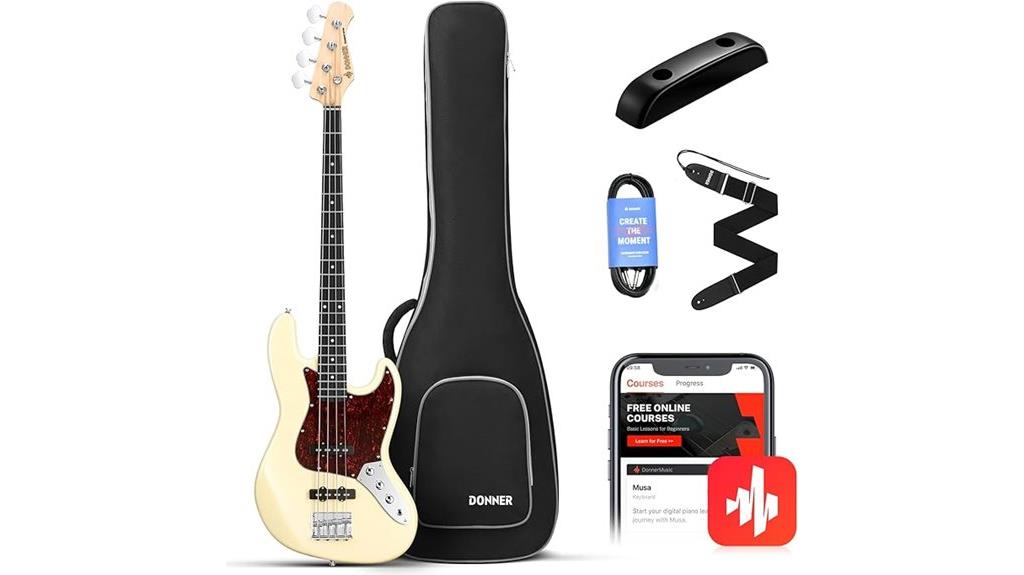 full size electric bass guitar
