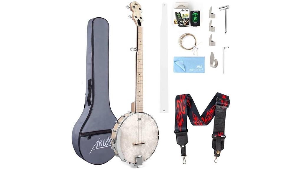 full size open back banjo