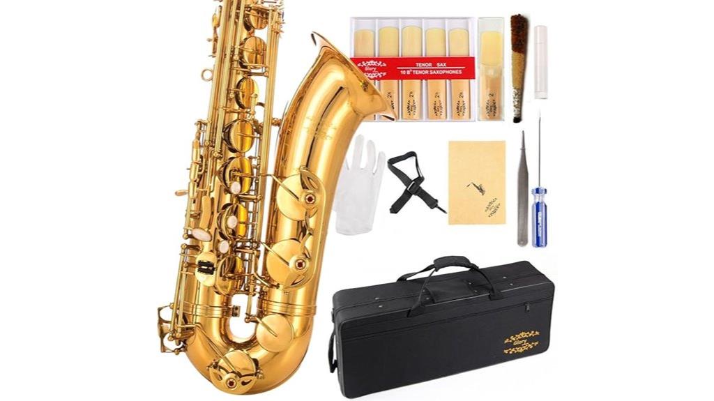 gold tenor saxophone case