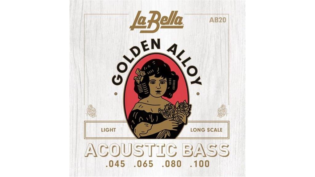 golden alloy acoustic bass