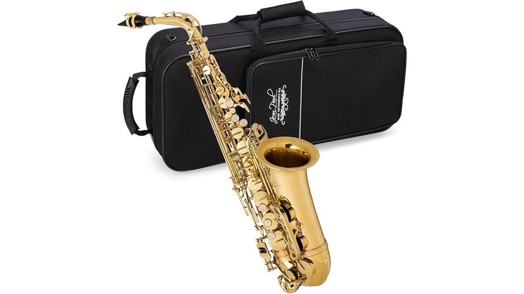 golden brass alto saxophone