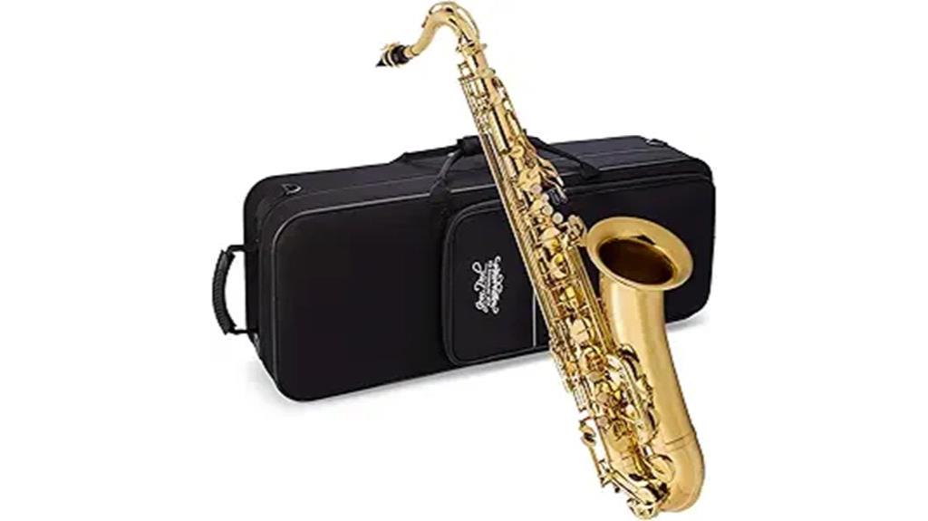 golden brass tenor saxophone