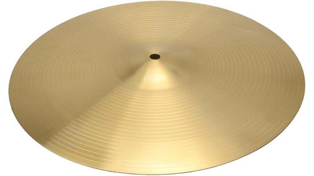golden copper alloy cymbal