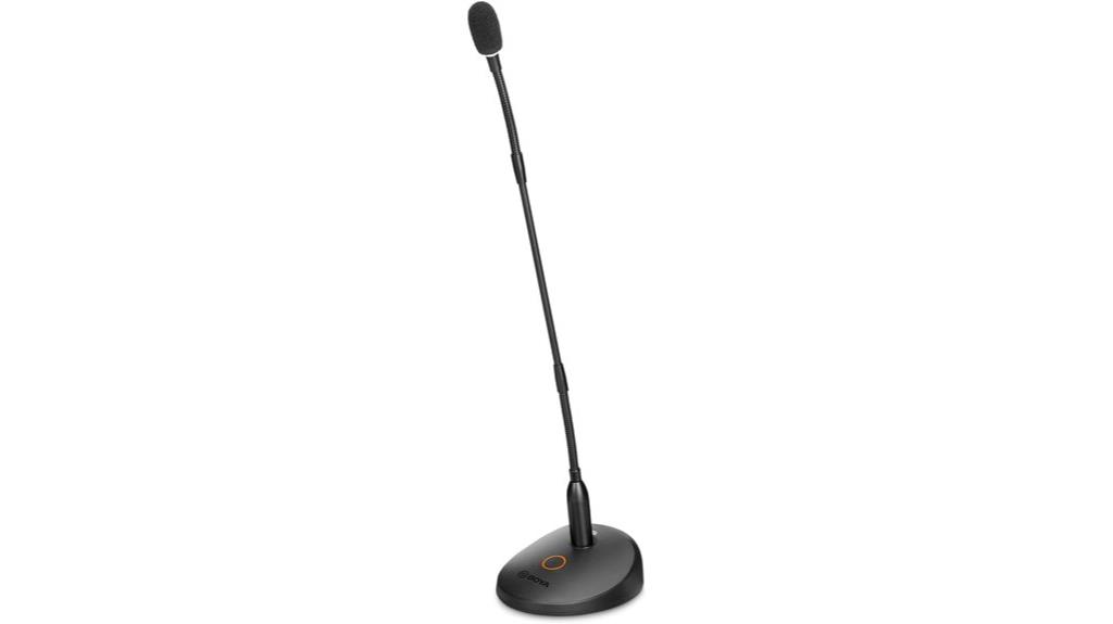 gooseneck condenser microphone system