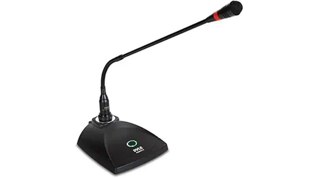 gooseneck wired microphone system
