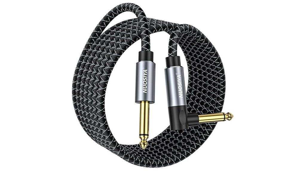 guitar cable 10ft right angle