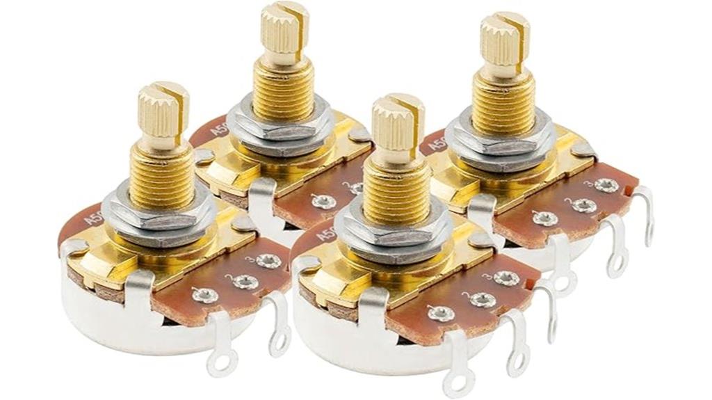 guitar potentiometers set of 4