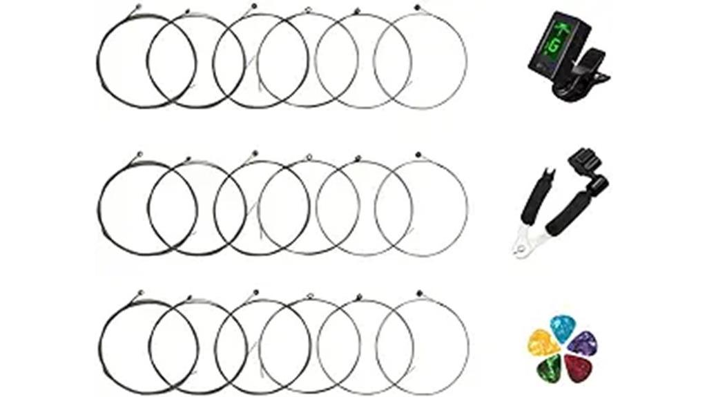guitar strings and tools