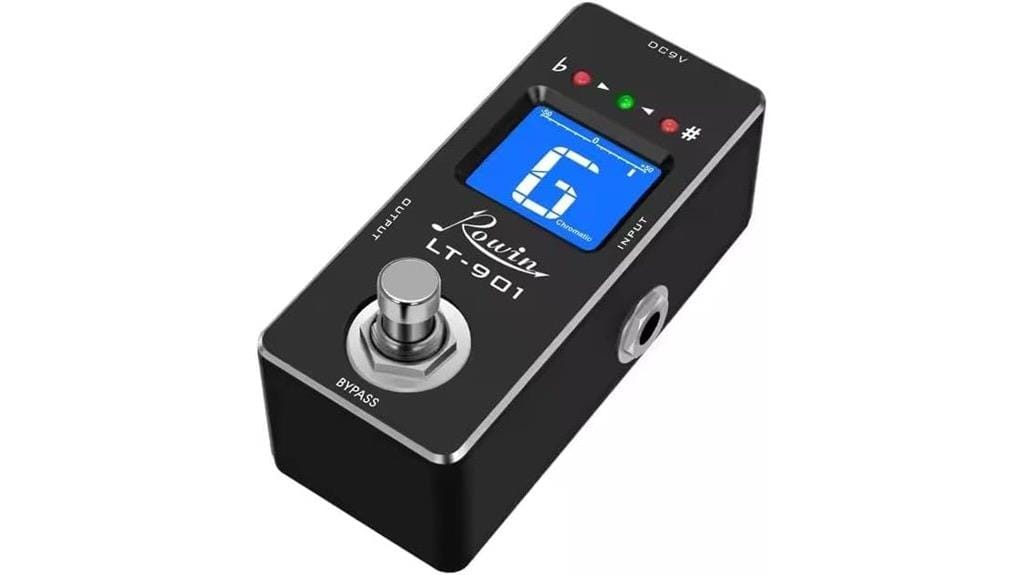 guitar tuner pedal device