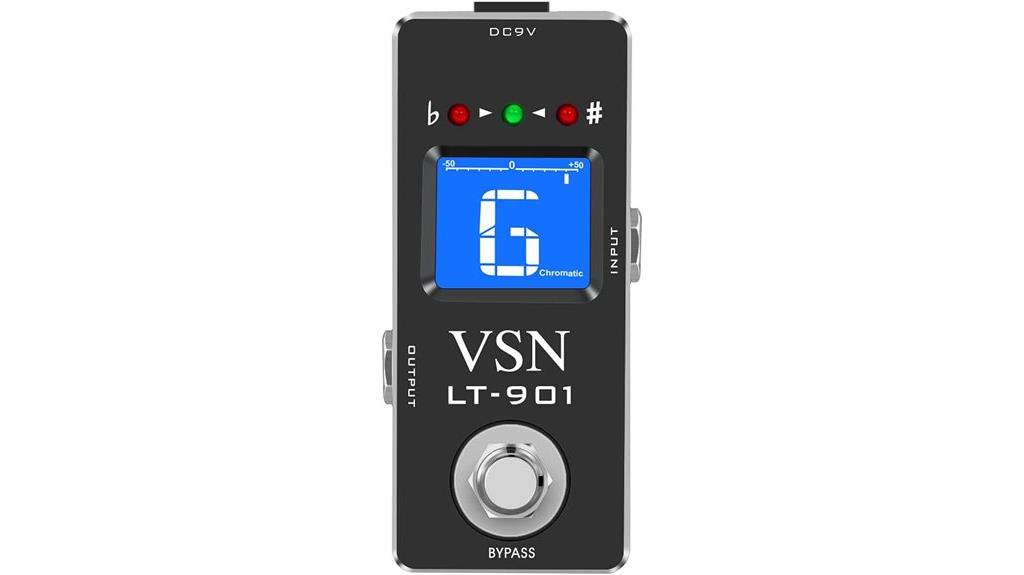 guitar tuner pedal device