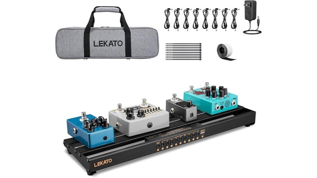 integrated power supply pedalboard