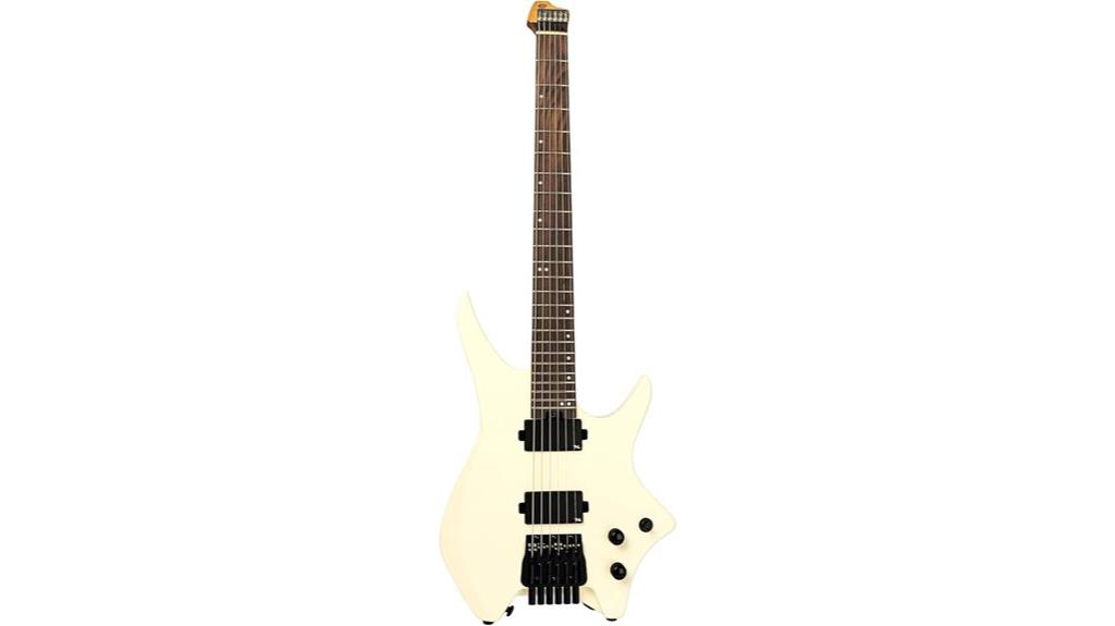 ivory headless guitar model