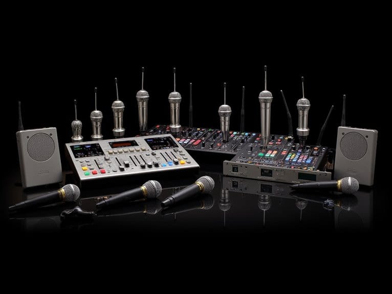 karaoke mixers with microphones