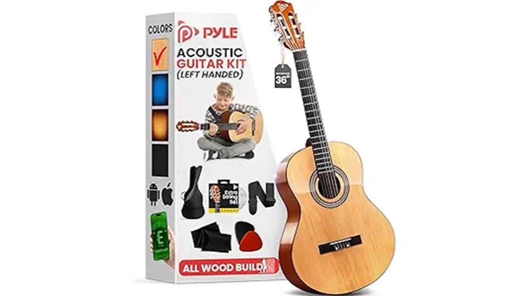 left handed junior guitar kit