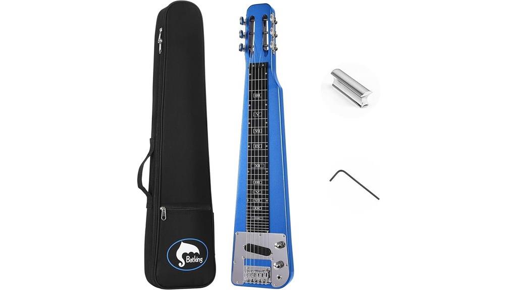 light blue slide guitar
