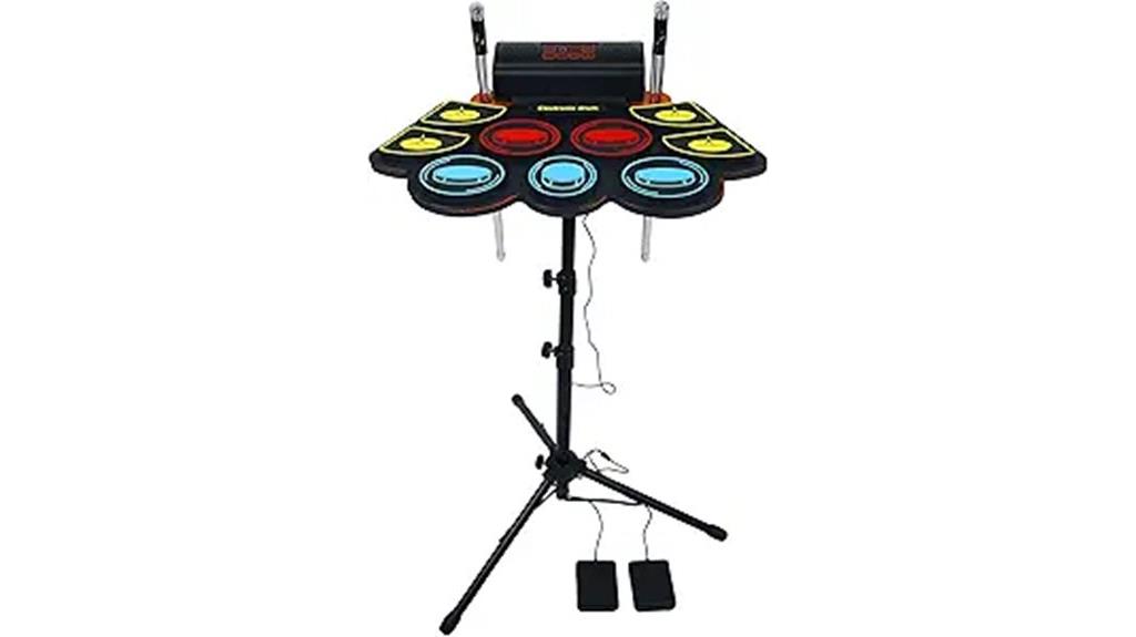 light up electronic drum set