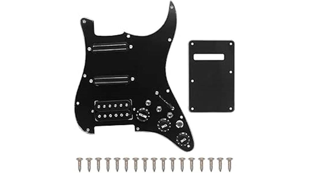 loaded humbuckers guitar pickguard