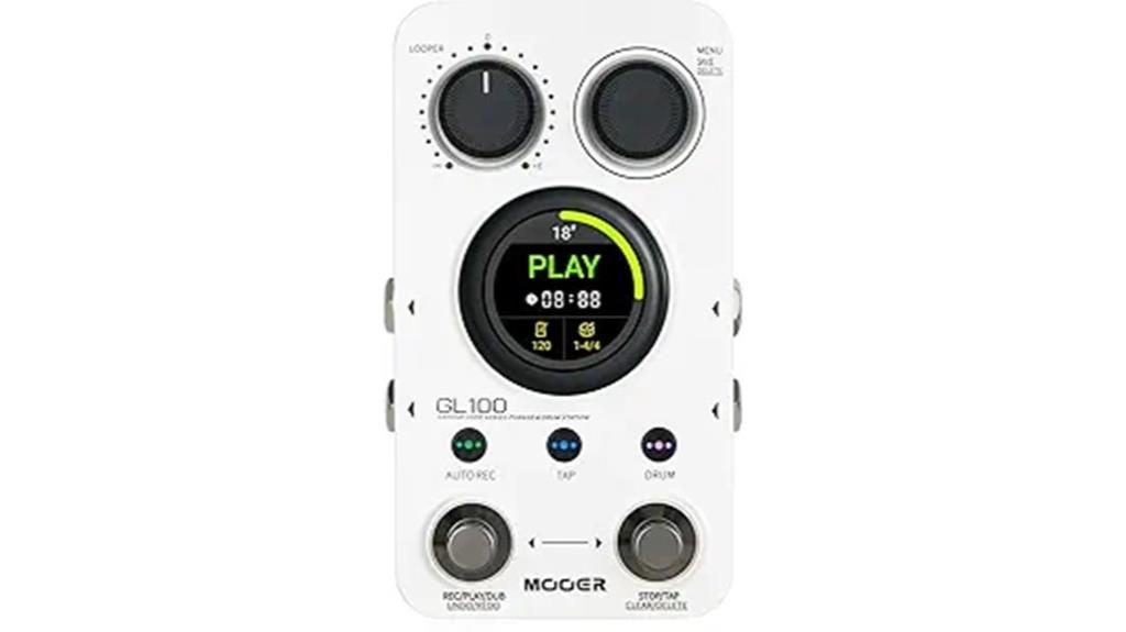 looper pedal with touchscreen