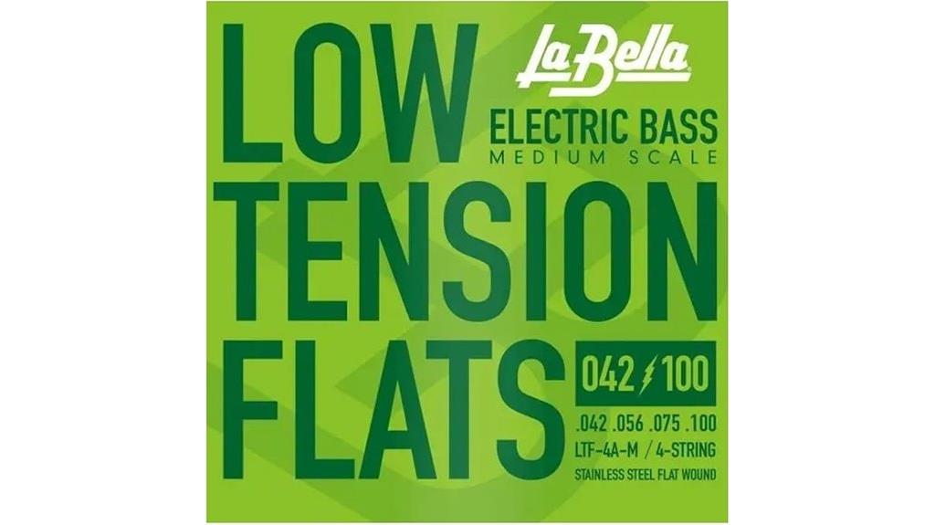 low tension electric bass strings