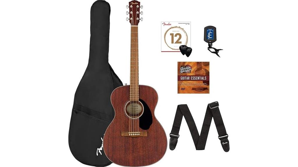 mahogany acoustic guitar bundle