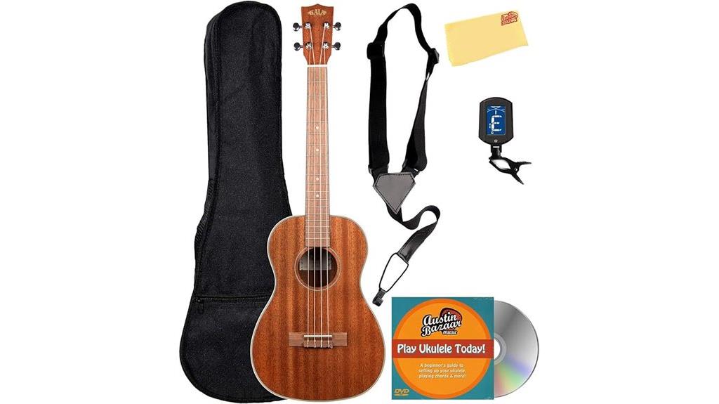 mahogany baritone ukulele bundle
