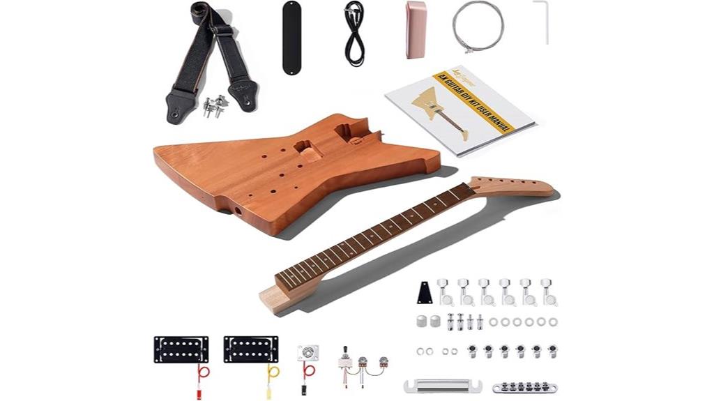 mahogany body electric guitar