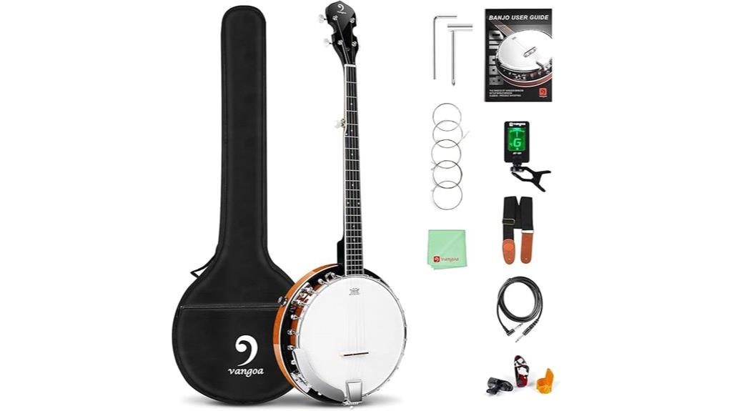 mahogany resonator banjo model