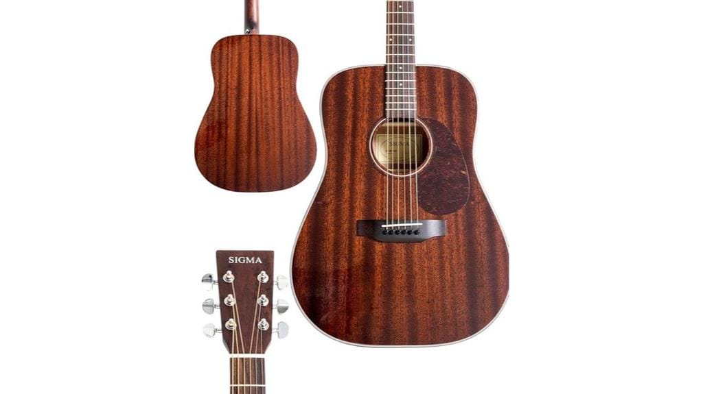 mahogany top dreadnought guitar