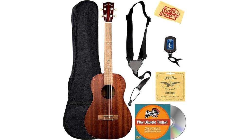 makala baritone ukulele bundle
