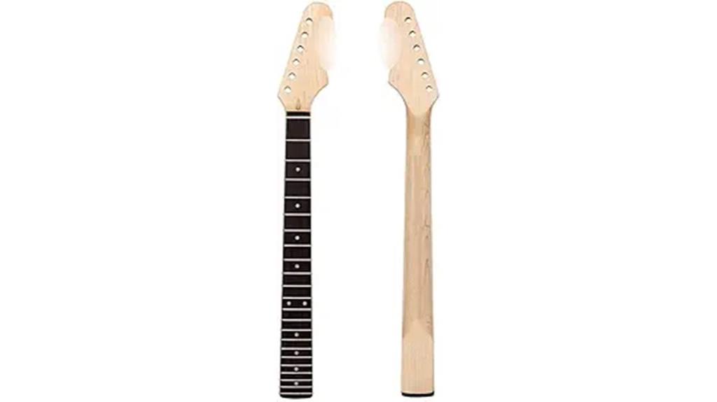 maple neck rosewood fingerboard