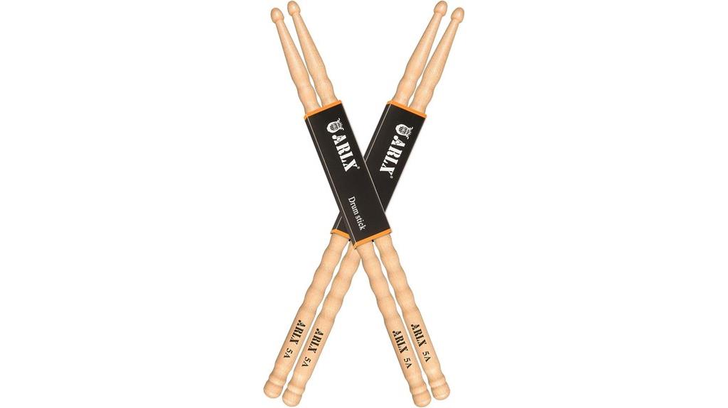 maple wood drumsticks wave design