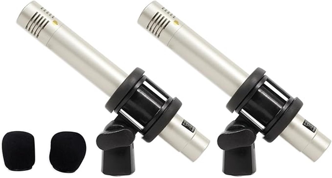matched pair condenser microphones