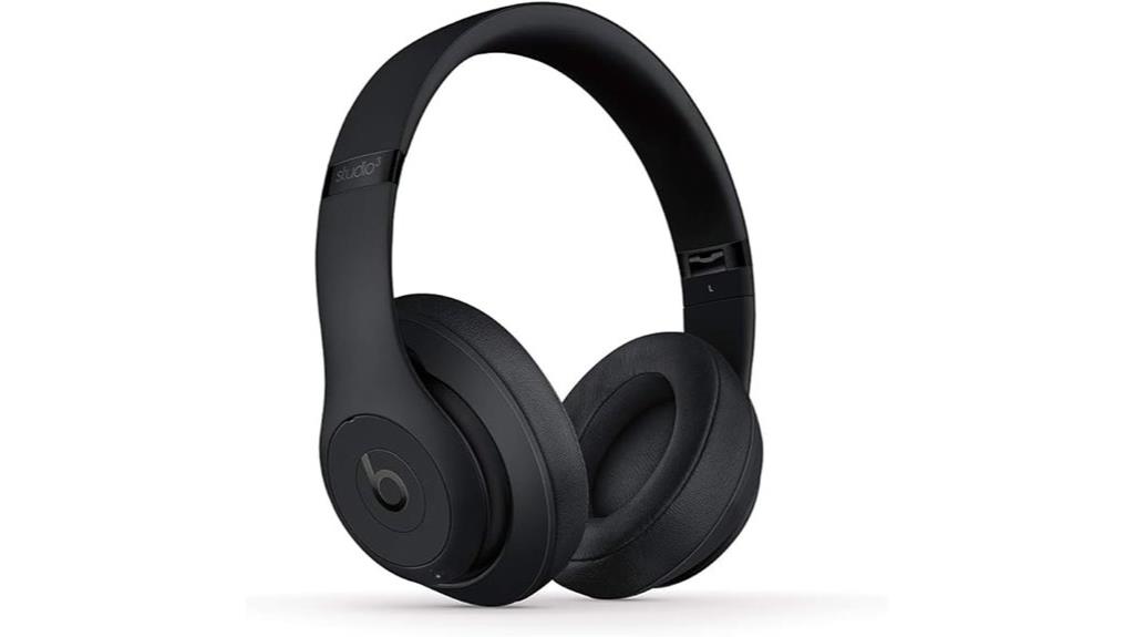 matte black noise cancelling headphones