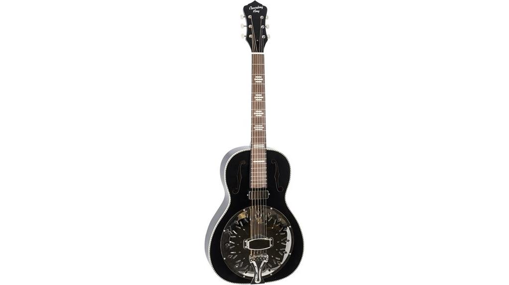 matte black resonator guitar