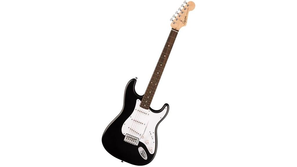 matte black stratocaster guitar