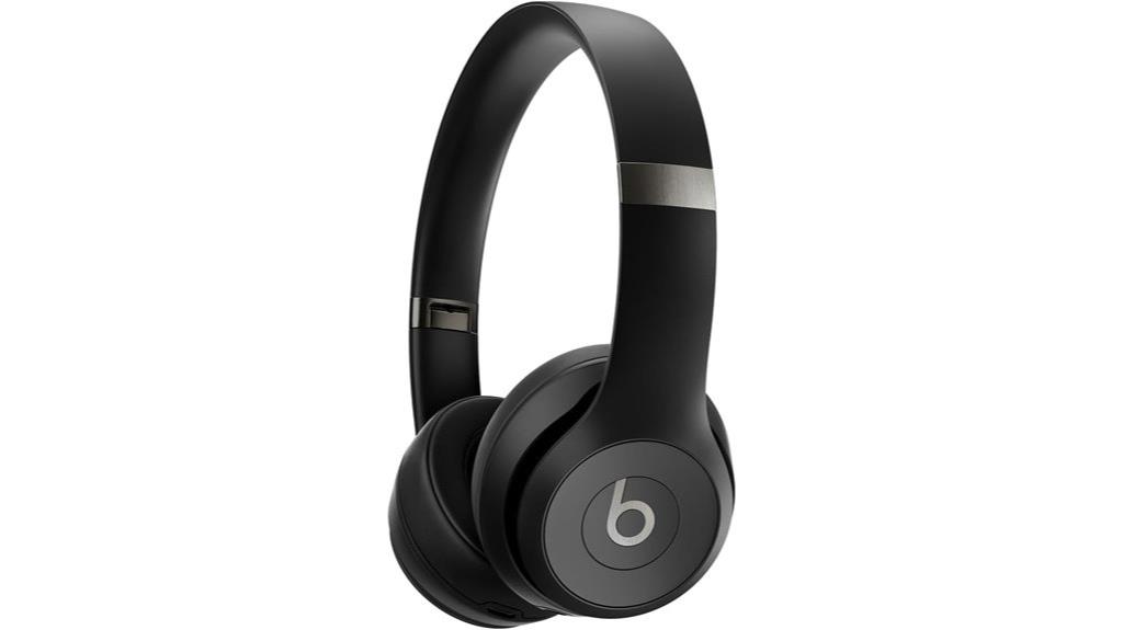matte black wireless headphones